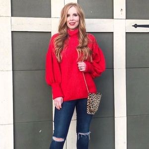 Red sweater from Topshop size small